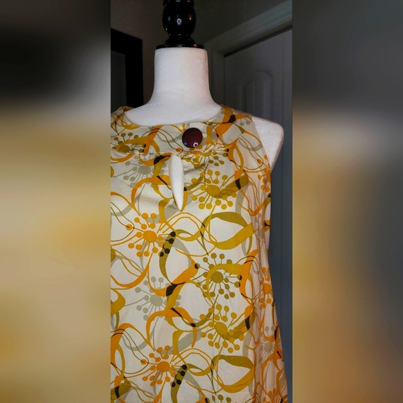 Vintage Retro 60's Cotton Summer SunDress A-Line Shift Size 8 - Picture 3 of 9